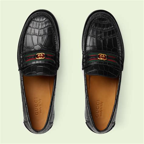 crocodile gucci loafers|More.